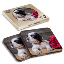 Square MDF Coaster Blue Eye