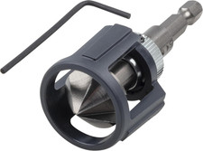 Wolfcraft Countersink with Depth Stop, Hexagonal Shaft I 4390000 I Precise Coun