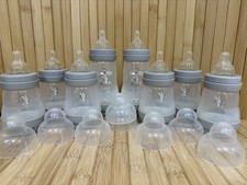 Mam Anti Colic 8 x Bottles 260 & 160ml Grey Bunny  (8GreyRabB) 