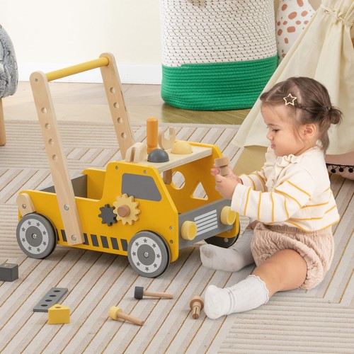 Wooden baby walker w - walker, w/