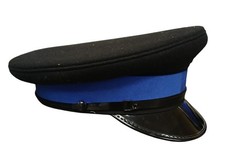 Blue Band Peaked Cap Ex Police Film TV Fancy Dress Obsolete Theatre