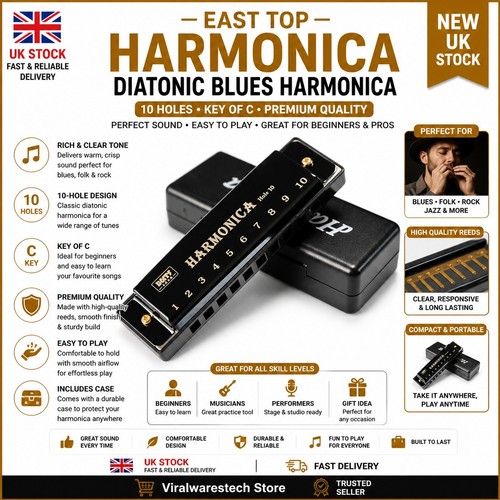 East top harmonica diatonic - east,