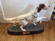 Beswick England Large Setter Dog Figurine On Ceramic Base