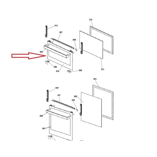 Hotpoint built double - in,