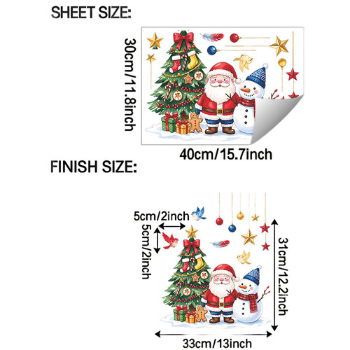 Christmas static cling - static,