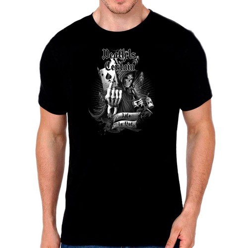 Grim reaper shirt biker - grim, t