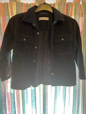 Zara Boys Blue Navy Corduroy Jacket Size 6 Years 116cms
