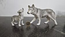 Brand New John Beswick Wolf & Cub. Stunning Piece. See Photos Of Actual Items.