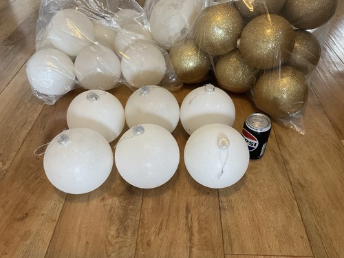 White large baubles 15cm 6 - large,