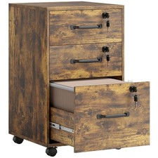 Three Drawer Wood-Effect Under