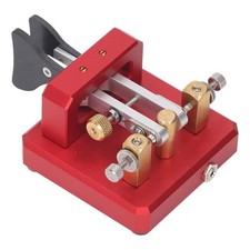 Morse Code Key Double Paddle Automatic CW Shortwave Telegram Tapper For New