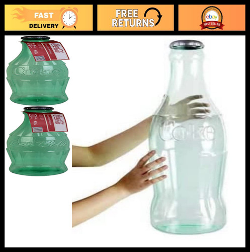 Clear bottle bank coin - -,