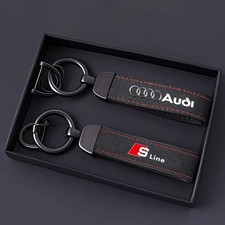 Suede Car Keychain Ring for