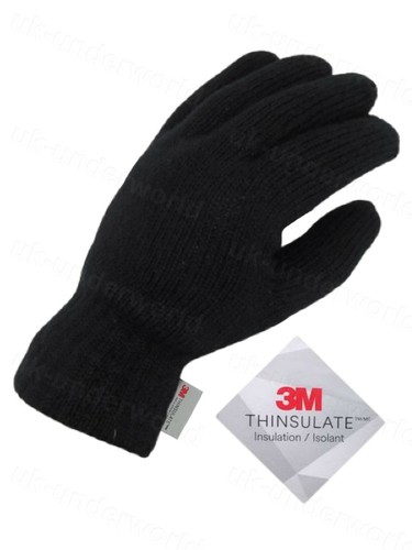 Mens knitted gloves - mens, 3m