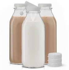 Glass Milk Bottles With Lids