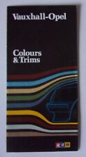 VAUXHALL OPEL orig 1981 UK Mkt Colour & Trim Brochure  Manta Astra Royale Rekord