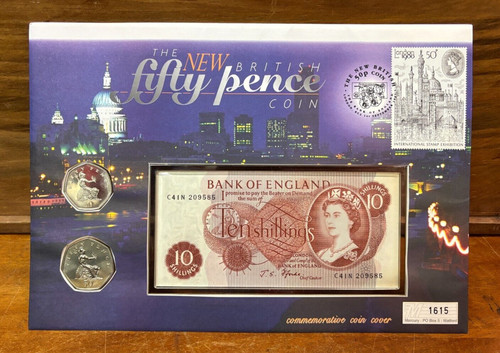 The new british fifty pence - new,
