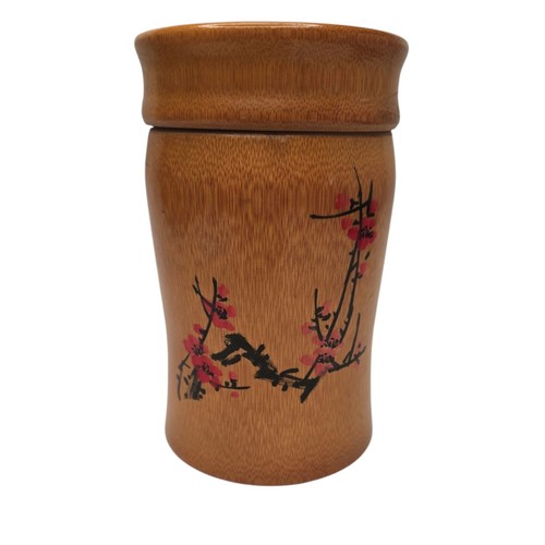 Vintage chinese bamboo jar - vintage, &
