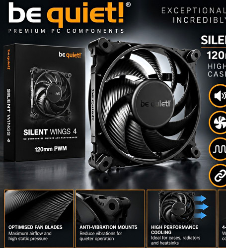 Quiet silent wings 4 - silent, 120mm