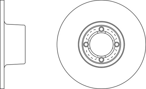 Apec blue front brake discs - blue,
