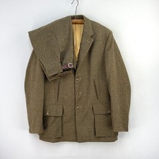 John Brocklehurst Tweed Jacket & Breeks Set Mens 40R 36W Brown Shooting Suit