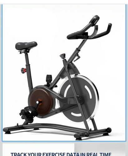 Black exercise bike - exercise,