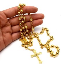 18k gold plated - plated, rosary