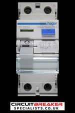 HAGER 63 AMP 30mA DOUBLE POLE RCD TYPE AC 164502 CD263U
