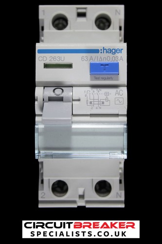 Hager amp 30ma - 63,