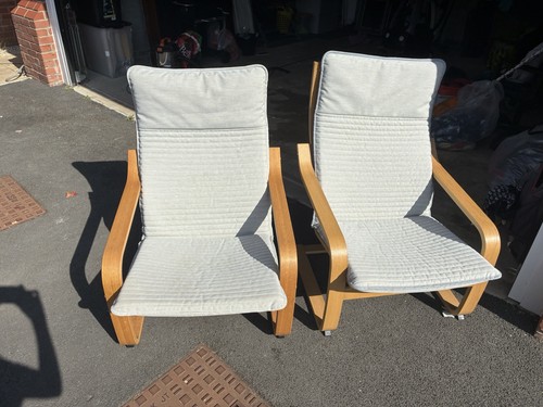 Ikea poang chairs oak - ikea,