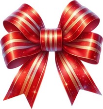 Christmas Red Coquette Bow