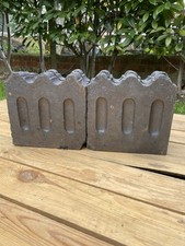 6x Reclaimed victorian cathedral Stratfordshire blue garden path edging