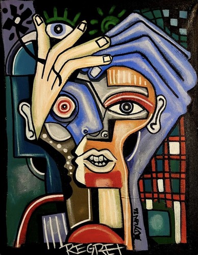 Original painting regret - original, "regret"