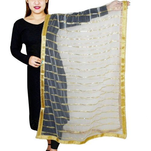 Embroidered dupatta with - embroidered,
