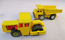 Matchbox Lesney Diecast Model Road Roller & Dump Truck 1970's - England  Vintage