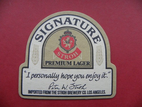 Stroh beer mat - beer,