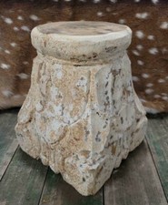 Carved Wooden PEDESTAL Base