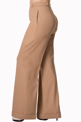 Sand wide leg high - sand,