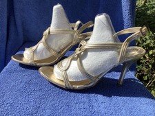 Barrett’s Strappy Stiletto Gold Sandals - size 6 - Brand New with defects