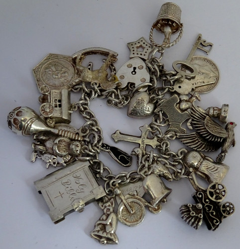 Vintage heavy solid - , silver