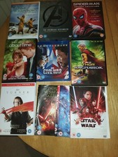 Dvd Bundle ,spiderman,  The Avengers Captain America,starwars About Time ,