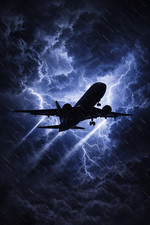 Aircraft Silhouette Storm