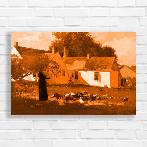 Country farm cottage orange - farm,