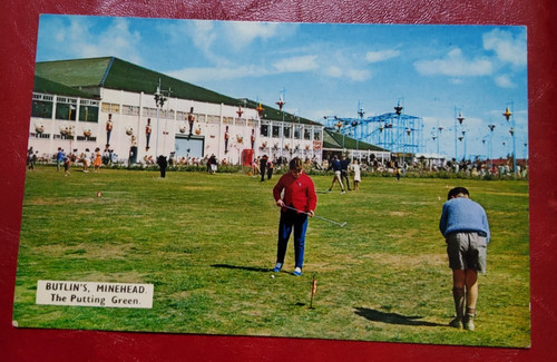 Butlins minehead postcard - minehead,
