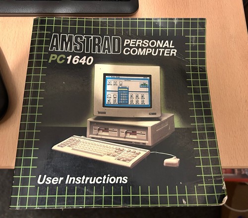Amstrad pc1640 1640 user - pc1640, pc-1640