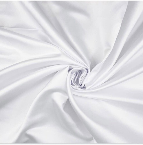 White duchess satin fabric - satin,