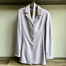 Ladies Lilac Italian Leather Jacket - Size 46 (UK 10-12): Peruzzi