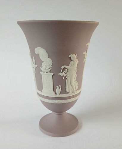 Wedgwood lilac jasper vase - lilac,