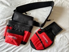 Tool Belt & Pouch Set Powerfix Heavy Duty Canvas Webbing Adjustable Belt Unused