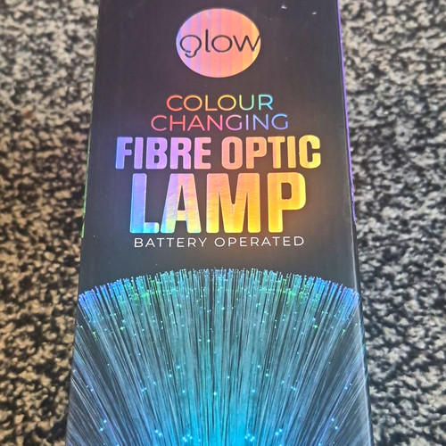 Glow fibre optic lamp - fibre,